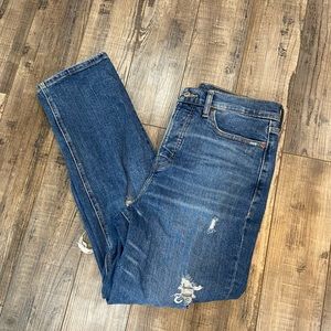 Old Navy Extra High Rise Sky High Straight Jeans